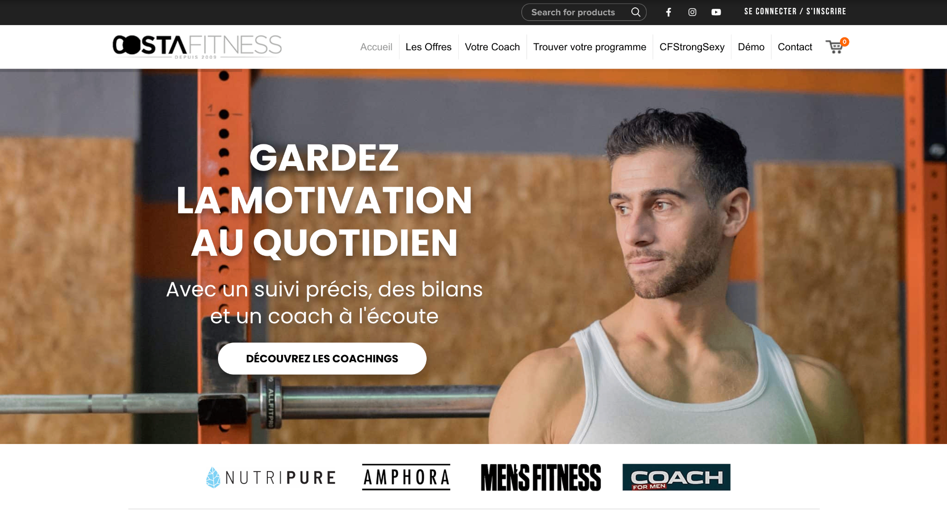 Costa Fitness — Coach sportif & programmes de musculation en ligne