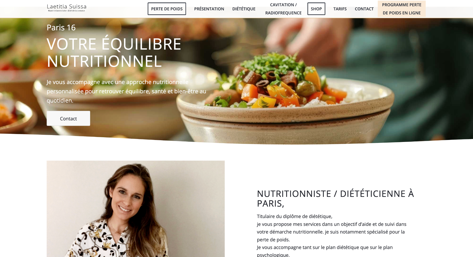 Laetitia Suissa — Nutritionniste & diététicienne — Paris 16